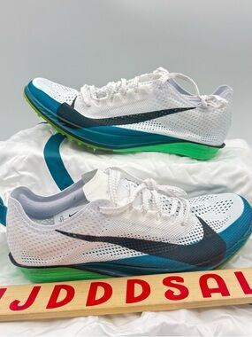 Nike ZoomX Dragonfly 2 Elite White Bright Spruce Spikes FZ9315-102 Men’s Sz 4.5